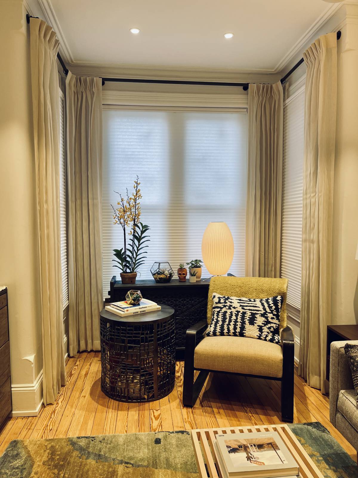 Window curtains for home, cozy space